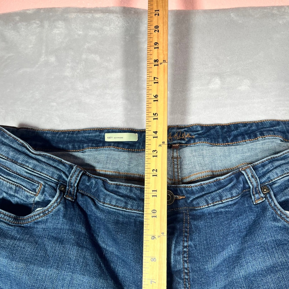 Kut from the Kloth Katy Boyfriend Jeans Plus Size 22W Medium Wash Blue Denim - Picture 11 of 12